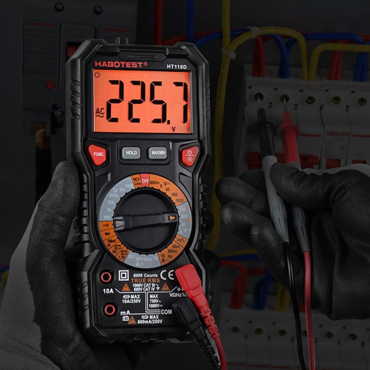 HABOTEST HT118C Handheld High-precision Manual Digital Multimeter - Digital Multimeter by HABOTEST | Online Shopping South Africa | PMC Jewellery | Buy Now Pay Later Mobicred