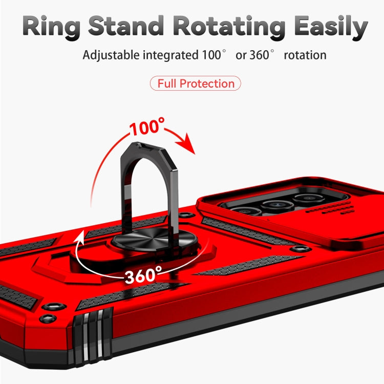 For Samsung Galaxy A54 5G Sliding Camshield Holder Phone Case(Red) - free shipping - PMC TechLife - Order now!