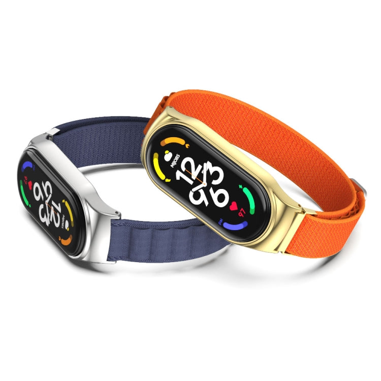 For Xiaomi Mi Band 7 / 7 NFC MIJOBS PLUS Nylon Breathable Watch Band(Black) - Watch Bands by MIJOBS | Online Shopping South Africa | PMC TechLife | Buy Now Pay Later Mobicred