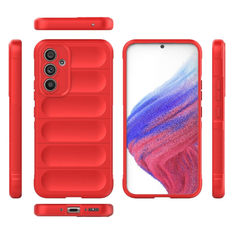For Samsung Galaxy A54 5G Magic Shield TPU + Flannel Phone Case(Dark Grey) - free shipping - PMC TechLife - Order now!