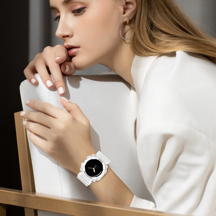 For Google Pixel Watch Three-proof Solid Color Integrated Watch Band(White) - free shipping - PMC TechLife - Order now!