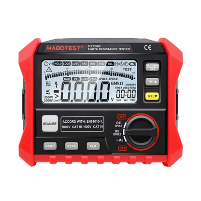 HABOTEST HT2302 Multifunctional Digital Display Grounding Resistance Tester - Current & Voltage Tester by HABOTEST | Online Shopping South Africa | PMC Jewellery | Buy Now Pay Later Mobicred