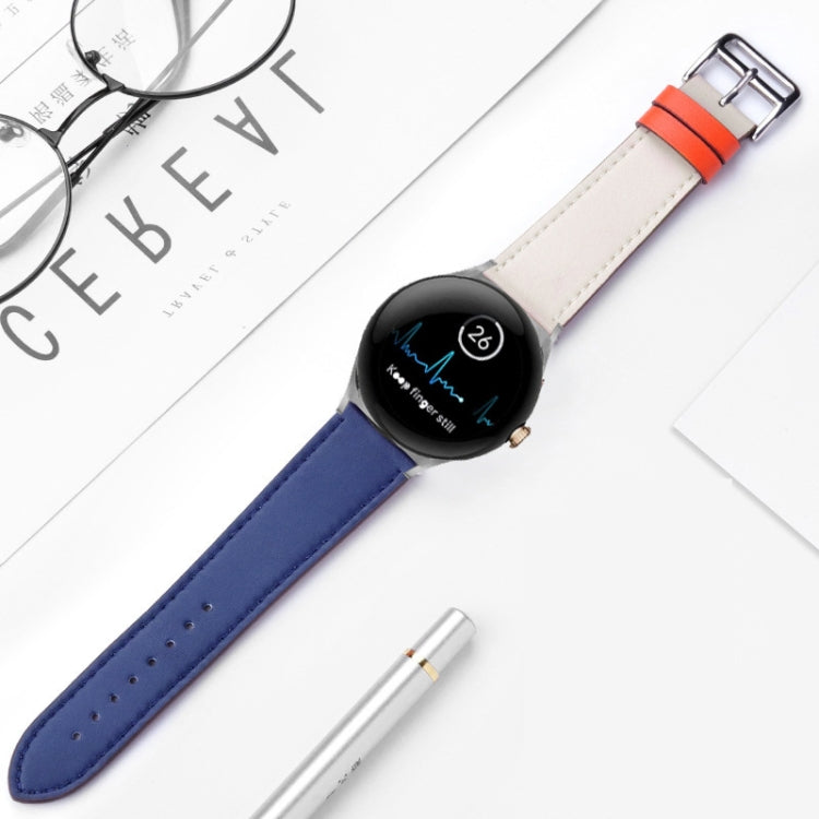 For Google Pixel Watch Genuine Leather Watch Band(Orange) - free shipping - PMC TechLife - Order now!