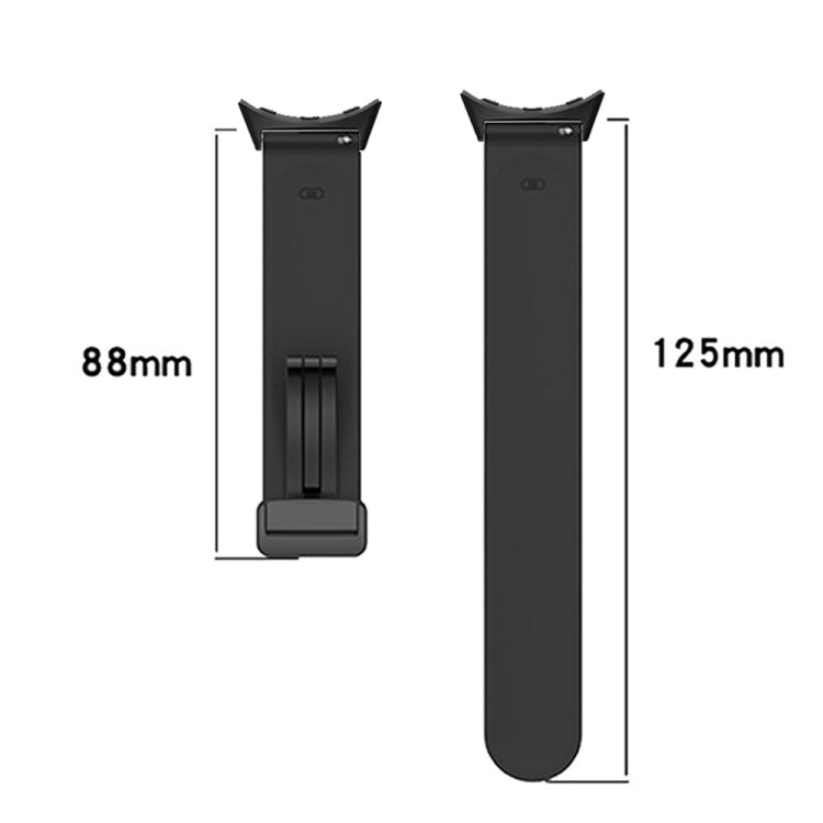 For Google Pixel Watch Solid-color Folding Buckle Silicone Watch Band(Black Wine Red) - free shipping - PMC TechLife - Order now!