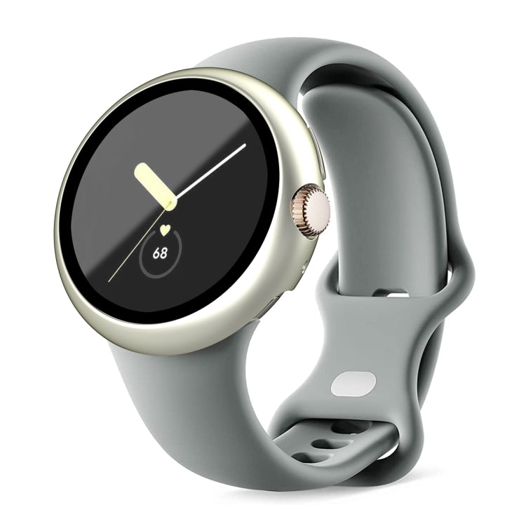 For Google Pixel Watch Frosted PC Frame Tempered Film Integrated Watch Protective Case(Starlight Silver) - free shipping - PMC TechLife - Order now!