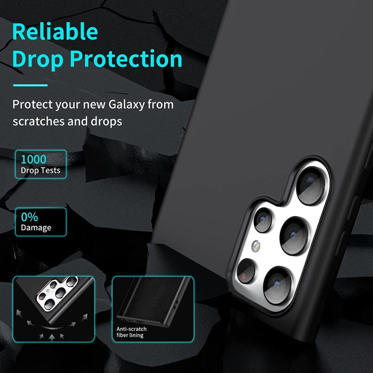 For Samsung Galaxy S23 Ultra 5G MagSafe Magnetic Liquid Silicone Phone Case(Black) - free shipping - PMC TechLife - Order now!