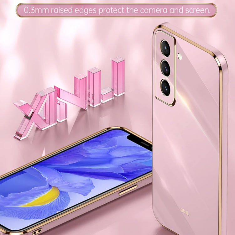 For Samsung Galaxy S21+ 5G XINLI Straight Edge 6D Electroplate TPU Phone Case(Celestial Blue) - free shipping - PMC TechLife - Order now!