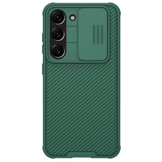 For Samsung Galaxy S23 5G NILLKIN Black Mirror Pro Series Camshield Phone Case(Green) - Galaxy S23 5G Cases by NILLKIN | Online Shopping South Africa | PMC Jewellery