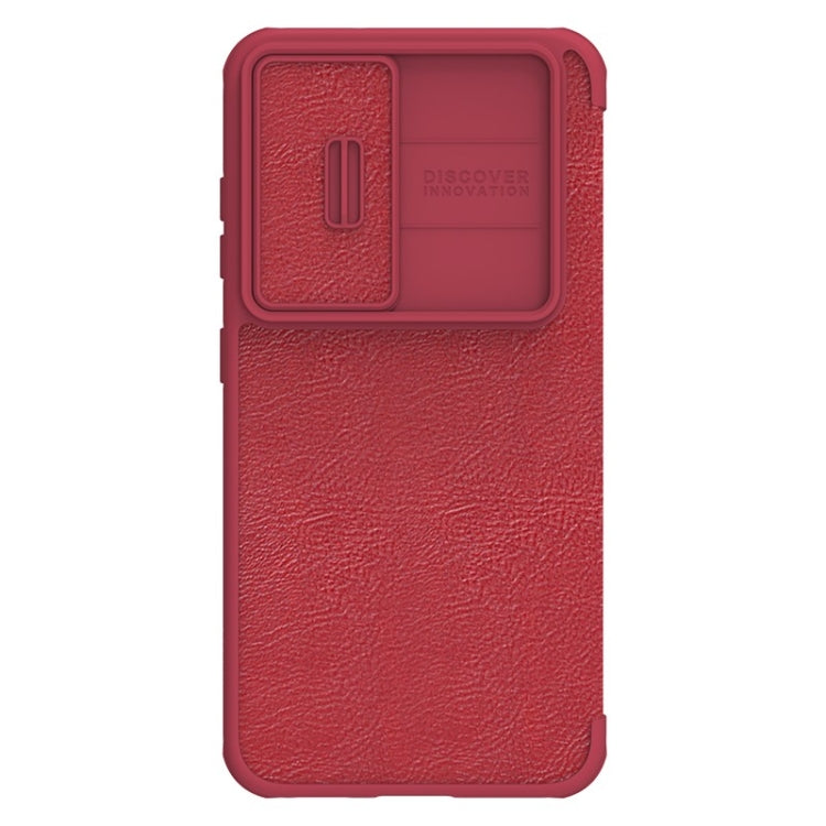 For Samsung Galaxy S23 5G NILLKIN QIN Series Pro Sliding Camera Cover Design Leather Phone Case(Red) - Galaxy S23 5G Cases by NILLKIN | Online Shopping South Africa | PMC Jewellery