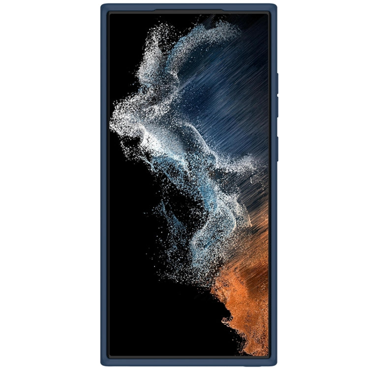For Samsung Galaxy S23 Ultra 5G NILLKIN CamShield Liquid Silicone + PC Phone Case(Blue) - Galaxy S23 Ultra 5G Cases by NILLKIN | Online Shopping South Africa | PMC TechLife | Buy Now Pay Later Mobicred