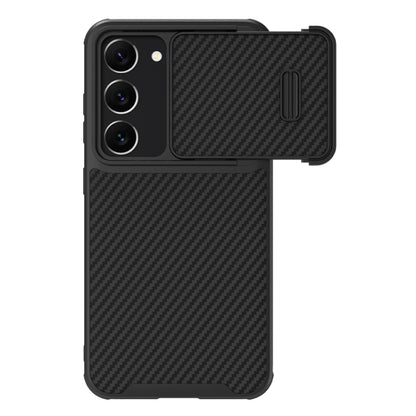 For Samsung Galaxy S23+ 5G NILLKIN Synthetic Fiber Camshield Phone Case(Black) - Galaxy S23+ 5G Cases by NILLKIN | Online Shopping South Africa | PMC Jewellery