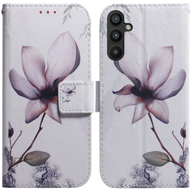 For Samsung Galaxy A54 5G Coloured Drawing Flip Leather Phone Case(Magnolia) - free shipping - PMC TechLife - Order now!