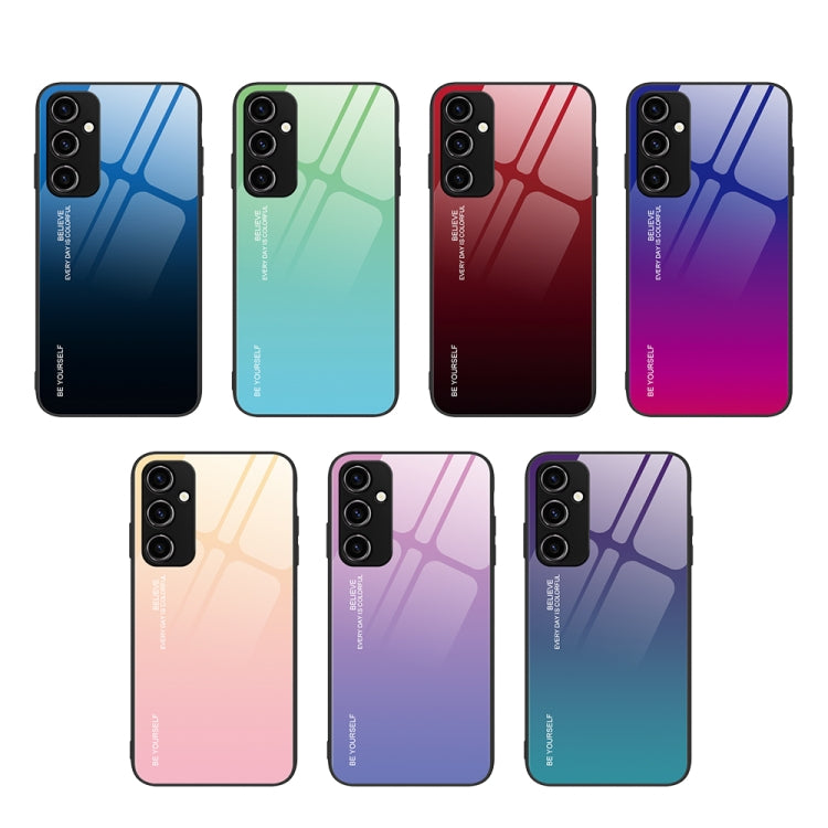 For Samsung Galaxy A14 5G Gradient Color Glass Phone Case(Green Cyan) - free shipping - PMC TechLife - Order now!