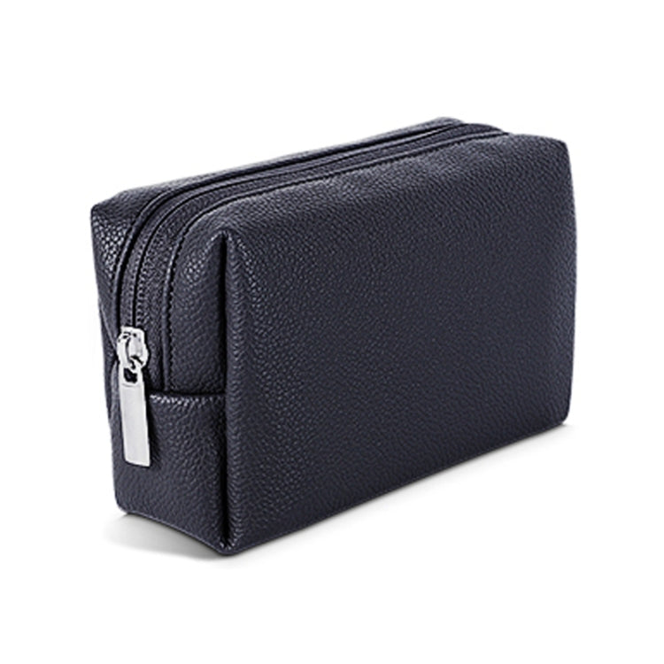 Leather Power Pack Charger Data Cable Mouse Digital Storage Bag(Black) - Digital Storage Bag by PMC TechLife | Online Shopping South Africa | PMC TechLife