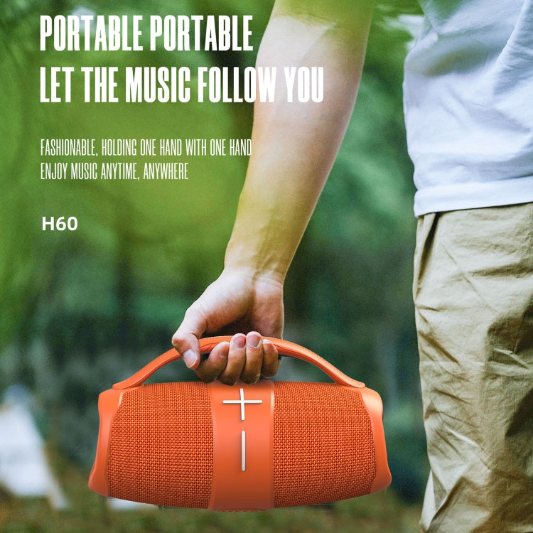 HOPESTAR H60 20W Outdoor Portable Waterproof Wireless Bluetooth Speaker(Orange) - free shipping - PMC TechLife - Order now!