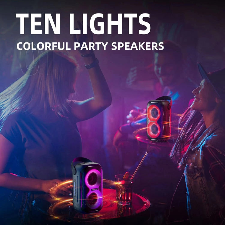 HOPESTAR Party200 mini Portable Tone Pulse RGB Light Bluetooth Speaker(Blue) - free shipping - PMC TechLife - Order now!