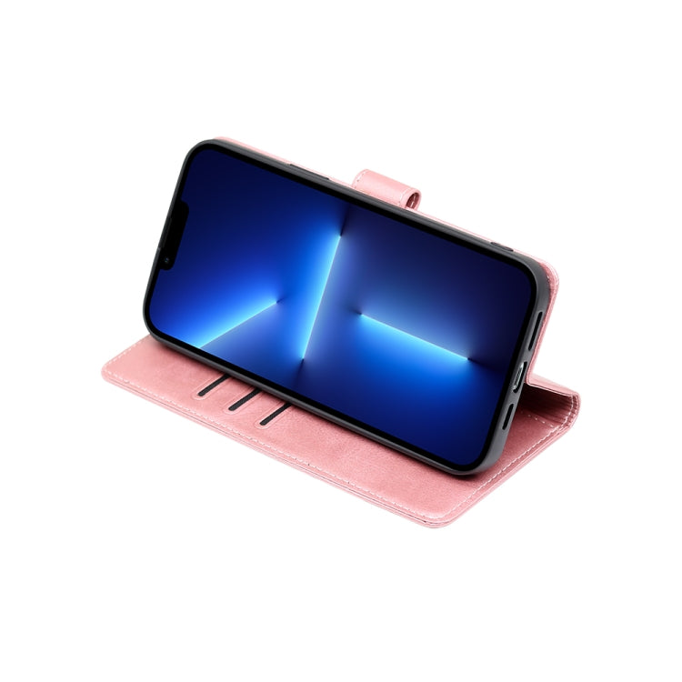 For Honor X9a 5G Calf Texture Buckle Flip Leather Phone Case(Rose Gold) - Honor Cases by PMC TechLife | Online Shopping South Africa | PMC TechLife