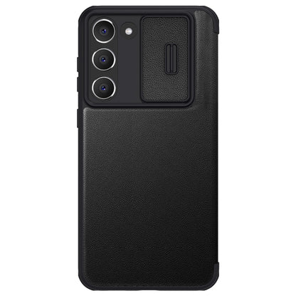 For Samsung Galaxy S23 5G NILLKIN QIN Series Pro Sliding Camera Cover Design Leather Phone Case(Black) - Galaxy S23 5G Cases by NILLKIN | Online Shopping South Africa | PMC Jewellery