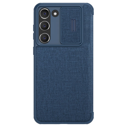 For Samsung Galaxy S23+ 5G NILLKIN QIN Series Pro Sliding Camera Cover Design Leather Phone Case(Blue) - Galaxy S23+ 5G Cases by NILLKIN | Online Shopping South Africa | PMC Jewellery