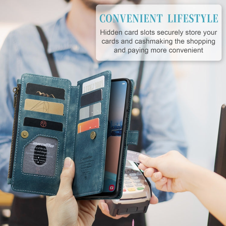 For Samsung Galaxy A34 5G CaseMe C30 Multifunctional Leather Phone Case(Blue) - free shipping - PMC TechLife - Order now!