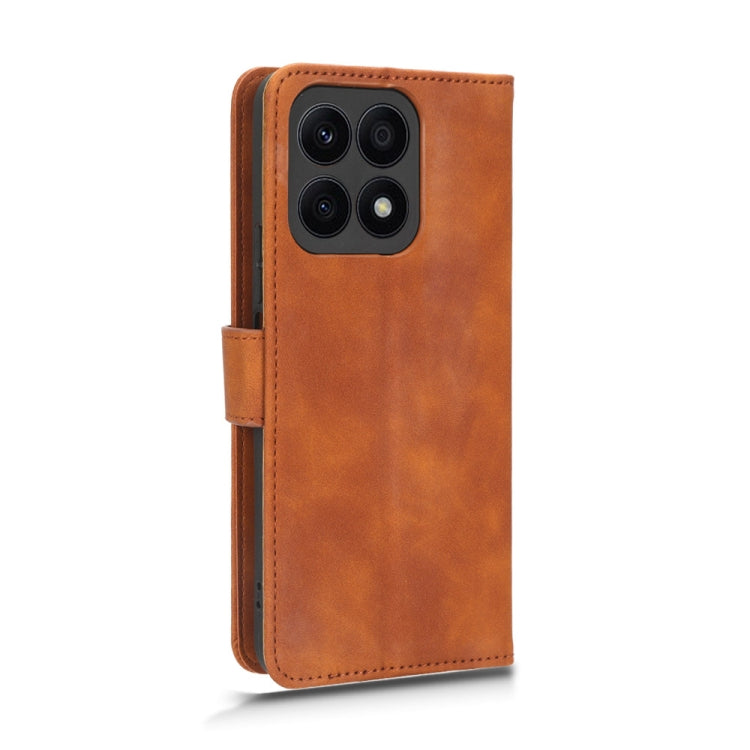 For Honor X8a Skin Feel Magnetic Flip Leather Phone Case(Brown) - free shipping - PMC TechLife - Order now!