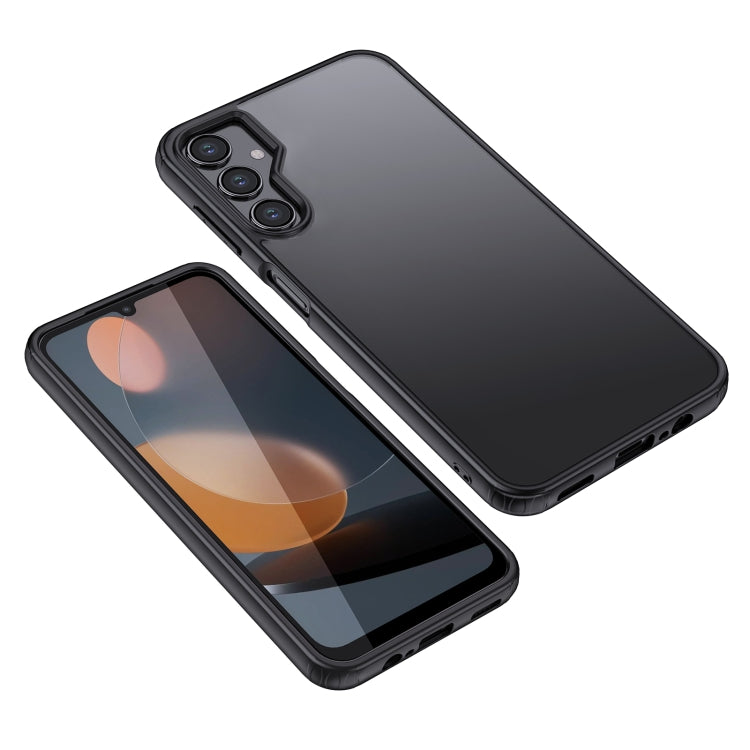 For Samsung Galaxy A24 4G Armor Clear TPU Hard PC Phone Case(Matte Black) - free shipping - PMC TechLife - Order now!