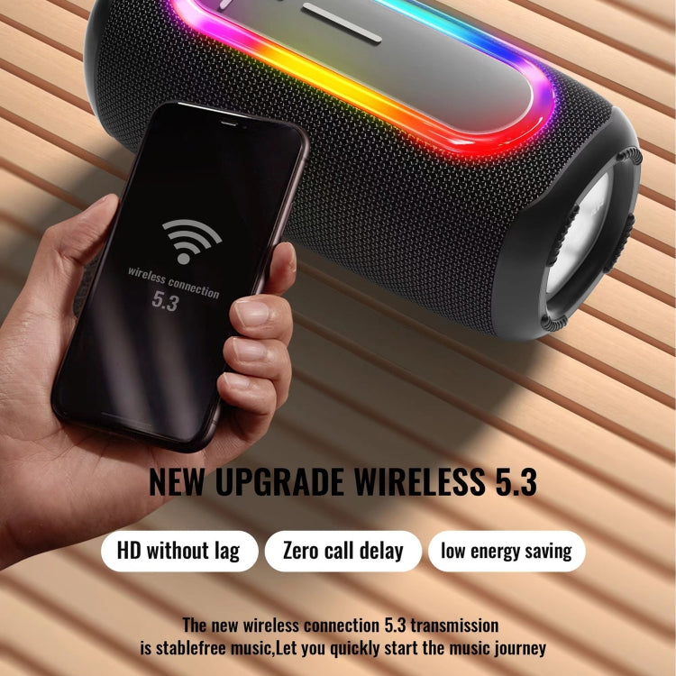 HOPESTAR P60 IPX6 Waterproof 10W 66mm Outdoor Bluetooth Speaker(Grey) - free shipping - PMC TechLife - Order now!