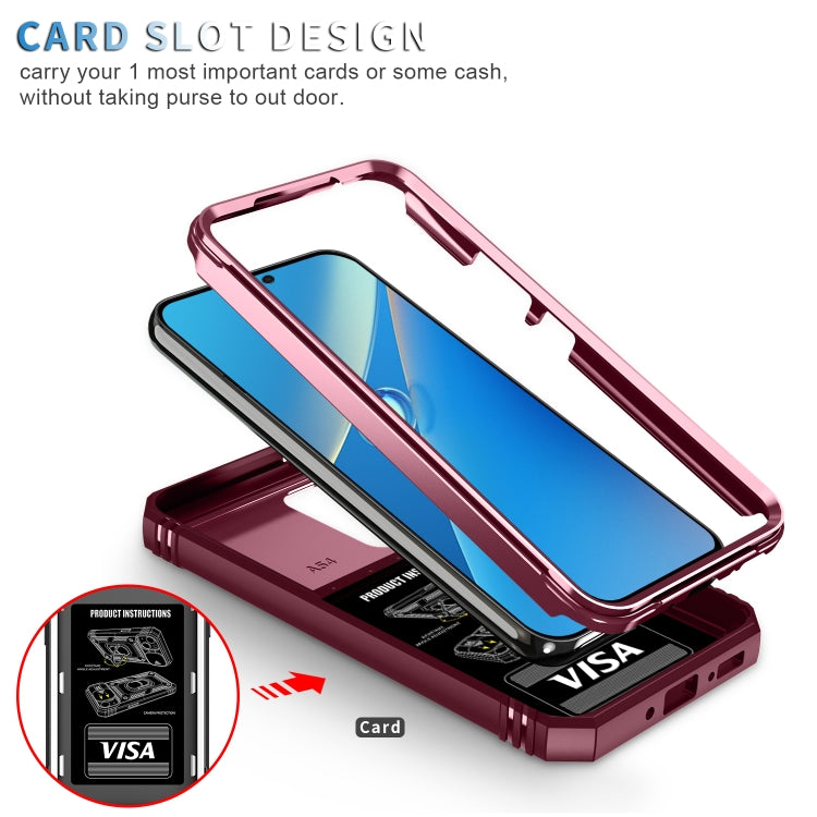For Samsung Galaxy A54 5G Sliding Camshield TPU + PC Phone Case(Pink+Red) - free shipping - PMC TechLife - Order now!