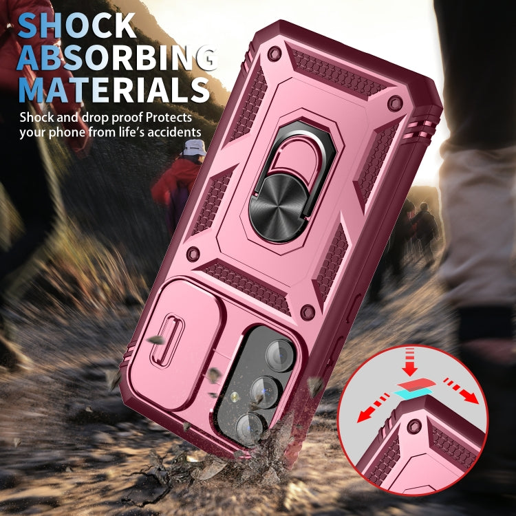 For Samsung Galaxy A54 5G Sliding Camshield TPU + PC Phone Case(Pink+Red) - free shipping - PMC TechLife - Order now!