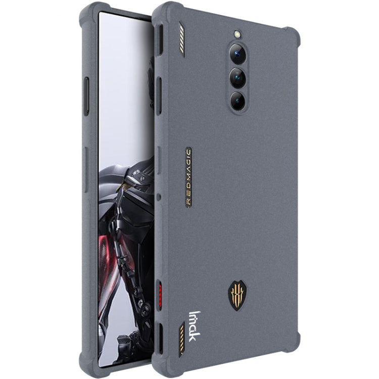 For ZTE nubia Red Magic 8 Pro 5G imak Shockproof Airbag TPU Phone Case(Matte Grey) - ZTE Cases by imak | Online Shopping South Africa | PMC TechLife | Buy Now Pay Later Mobicred