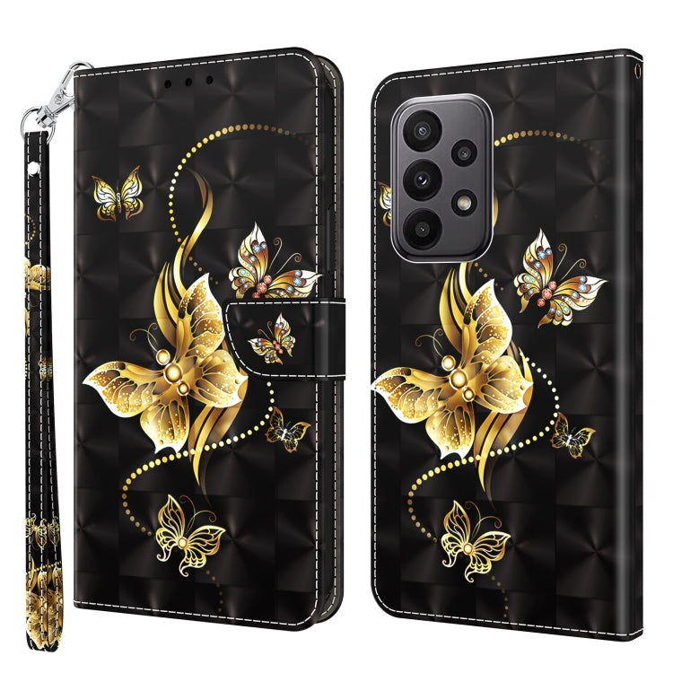 For Samsung Galaxy A24 4G 3D Painted Leather Phone Case(Golden Swallow Butterfly) - free shipping - PMC TechLife - Order now!