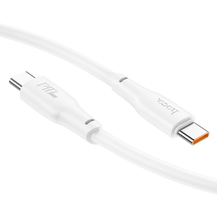 hoco X93 240W USB-C/Type-C to USB-C/Type-C Fast Charge Data Cable, Length:2m(White) - USB-C & Type-C Cable by hoco | Online Shopping South Africa | PMC Jewellery | Buy Now Pay Later Mobicred