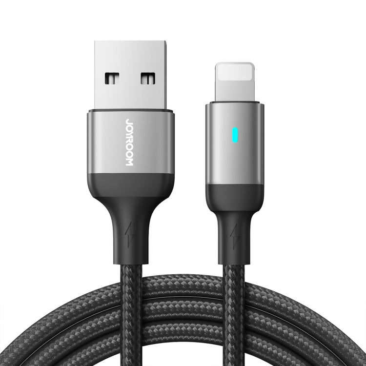 JOYROOM S-UL012A10 Extraordinary Series 2.4A USB-A to 8 Pin Fast Charging Data Cable, Cable Length:1.2m(Black) - Normal Style Cable by JOYROOM | Online Shopping South Africa | PMC Jewellery | Buy Now Pay Later Mobicred