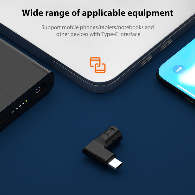 For Lenovo Square Port 65W DC Input to USB-C / Type-C PD Power Adapter - Cable & Adapters by PMC TechLife | Online Shopping South Africa | PMC TechLife