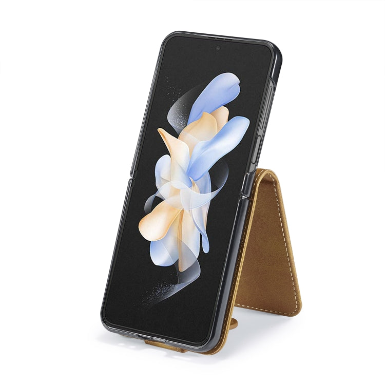 For Samsung Galaxy Z Flip5 5G LC.IMEEKE Calf Texture Leather Phone Case(Brown) - free shipping - PMC TechLife - Order now!
