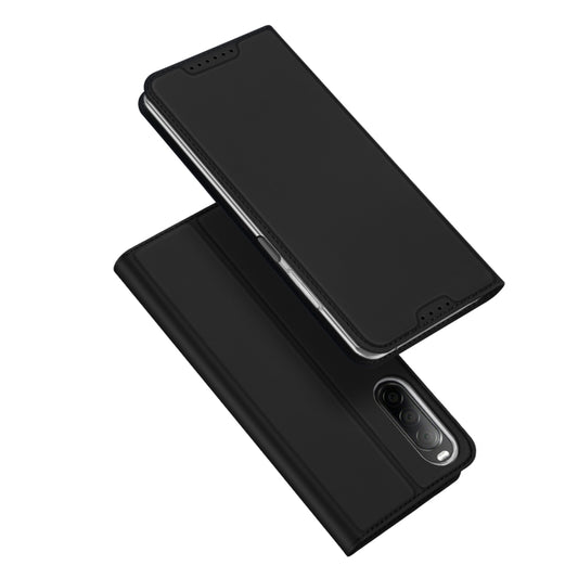 For Sony Xperia 10 V DUX DUCIS Skin Pro Series Flip Leather Phone Case(Black) - Sony Cases by DUX DUCIS | Online Shopping South Africa | PMC Jewellery