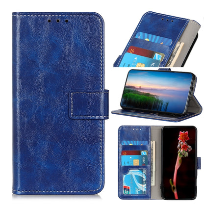 For Sony Xperia 1 V Retro Crazy Horse Texture Horizontal Flip Leather Phone Case(Blue) - Sony Cases by PMC Jewellery | Online Shopping South Africa | PMC Jewellery