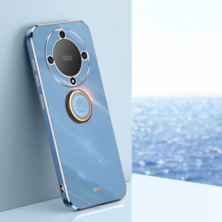 For Honor X9a 5G XINLI Straight Edge 6D Electroplate TPU Phone Case with Ring Holder(Celestial Blue) - free shipping - PMC TechLife - Order now!