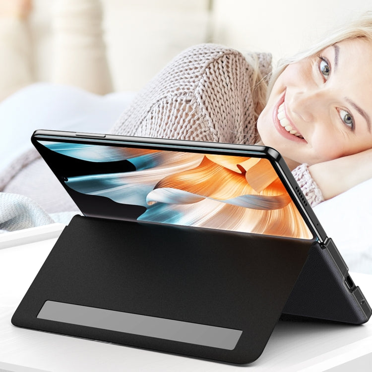 For Honor Magic Vs Side Window View Smart Litchi Pattern Leather Phone Case with Hand Strap(Blue) - free shipping - PMC TechLife - Order now!