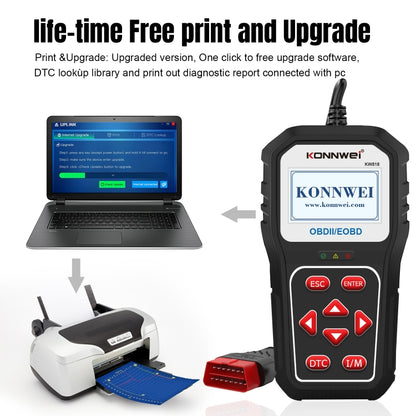 KONNWE KW818 Car OBD2 Bluetooth Fault Detector Diagnostic Tools - Code Readers & Scan Tools by KONNWEI | Online Shopping South Africa | PMC Jewellery