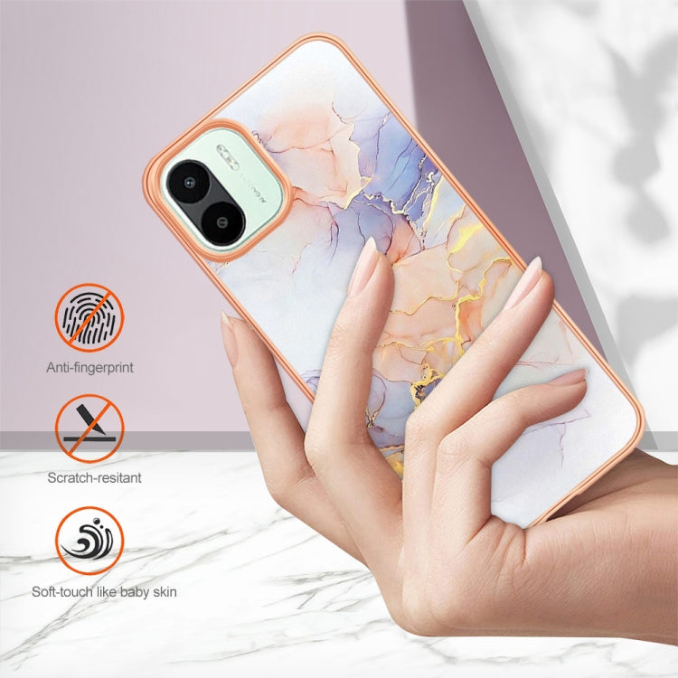 For Xiaomi Redmi A1 Electroplating IMD TPU Phone Case(White Marble) - free shipping - PMC TechLife - Order now!