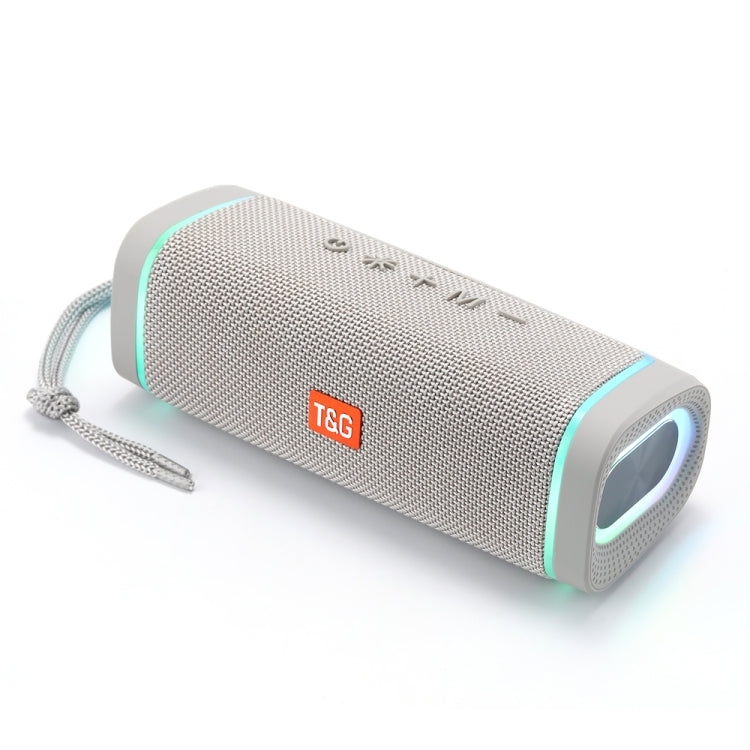 T&G TG375 Outdoor Portable LED Light RGB Wireless Bluetooth Speaker Subwoofer(Grey) - Desktop Speaker by T&G | Online Shopping South Africa | PMC Jewellery | Buy Now Pay Later Mobicred