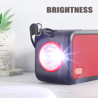 T&G TG637 Outdoor Portable Solar Power Wireless Bluetooth Speaker with FM / Flashlight / TF Card Slot(Black) - Desktop Speaker by T&G | Online Shopping South Africa | PMC Jewellery