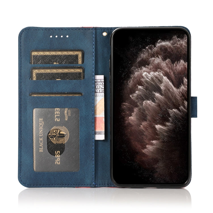 For Samsung Galaxy A50 / A30s / A50s Dual-color Stitching Leather Phone Case(Red Blue) - free shipping - PMC TechLife - Order now!