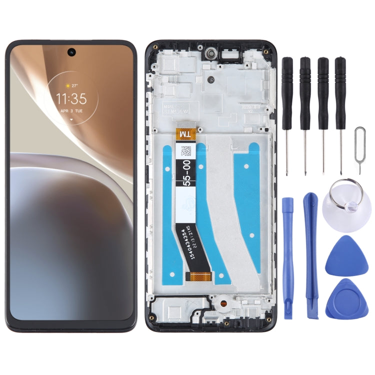 OEM LCD Screen For Motorola Moto G32  Digitizer Full Assembly With Frame - free shipping - PMC TechLife - Order now!