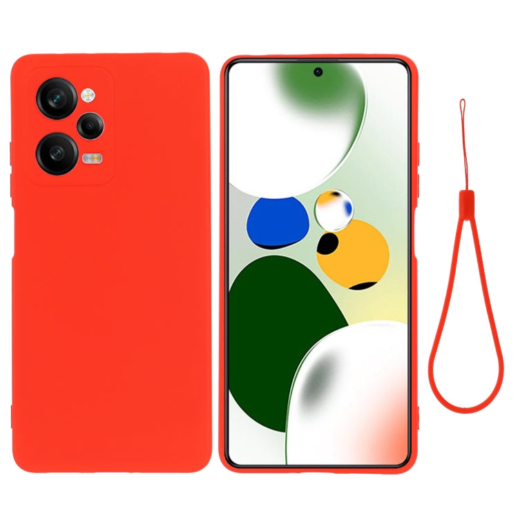 For Xiaomi Redmi Note 12 Pro Speed/Poco X5 Pro Pure Color Liquid Silicone Shockproof Phone Case(Red) - free shipping - PMC TechLife - Order now!