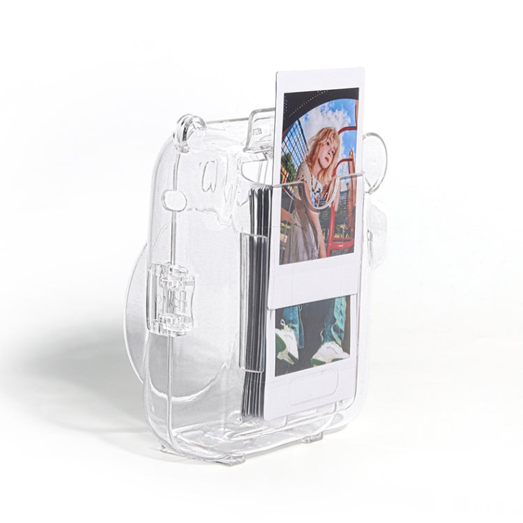 For FUJIFILM instax mini 12 Crystal Hard Acrylic Camera Case with Shoulder Strap(DIY Milk Cow) - Protective Case by PMC TechLife | Online Shopping South Africa | PMC TechLife