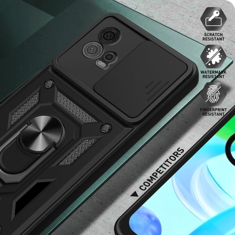 For Motorola Moto G72 Sliding Camera Cover Design TPU+PC Phone Case(Gold) - free shipping - PMC TechLife - Order now!