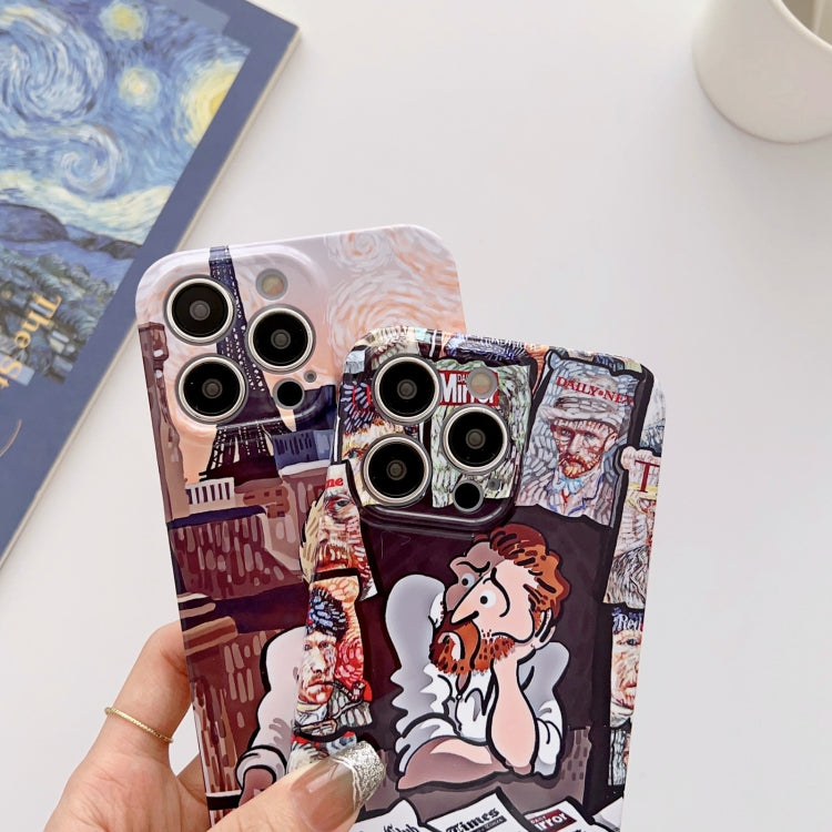 For iPhone 13 Pro Max Precise Hole Oil Painting Glossy PC Phone Case(Train) - free shipping - PMC TechLife - Order now!
