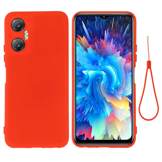 For Infinix Hot 20 5G Pure Color Liquid Silicone Shockproof Phone Case(Red) - Infinix Cases by PMC Jewellery | Online Shopping South Africa | PMC Jewellery